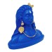 VOILA Polyvinyl Chloride Lord Adiyogi Shiva Statue Mahadev Murti for Car Dashboard Decorative Showpiece Blue